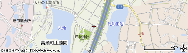 香川県三豊市高瀬町上勝間159周辺の地図