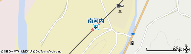 南河内駅周辺の地図