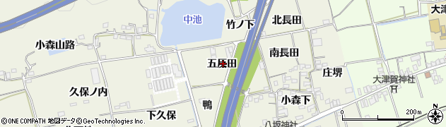 徳島県鳴門市大麻町姫田五反田周辺の地図