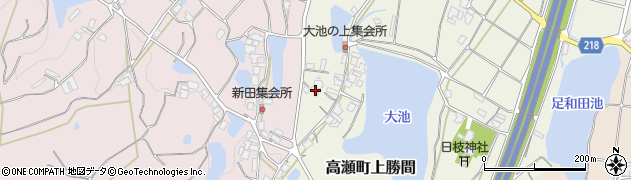 香川県三豊市高瀬町上勝間401周辺の地図