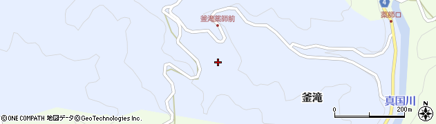 和歌山県海草郡紀美野町釜滝98周辺の地図