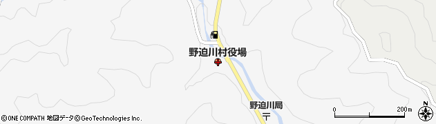 奈良県吉野郡野迫川村周辺の地図
