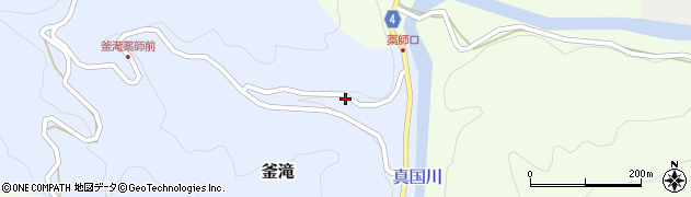 和歌山県海草郡紀美野町釜滝21周辺の地図