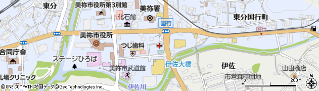 美祢グランドホテル周辺の地図