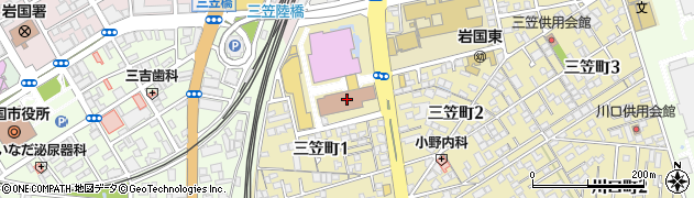 山口県岩国総合庁舎周辺の地図