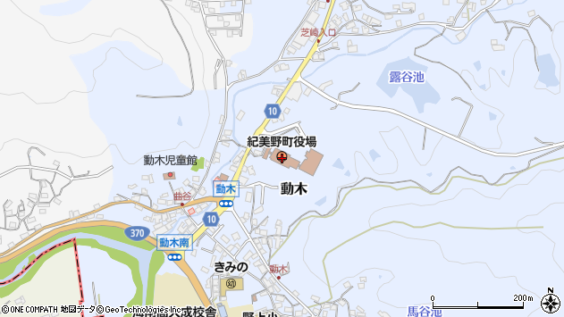 〒640-1100 和歌山県海草郡紀美野町（以下に掲載がない場合）の地図