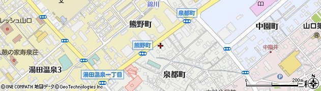 中国労働金庫　山口県営業本部周辺の地図
