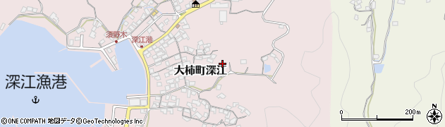 広島県江田島市大柿町深江周辺の地図