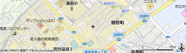 山口県山口市熊野町周辺の地図