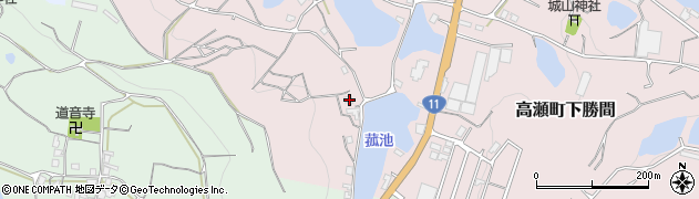 香川県三豊市高瀬町下勝間1730周辺の地図