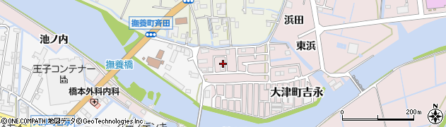 徳島県鳴門市撫養町南浜東浜1周辺の地図