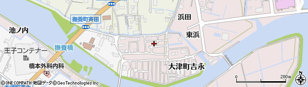 徳島県鳴門市撫養町南浜東浜10周辺の地図