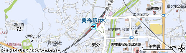 山口県美祢市周辺の地図