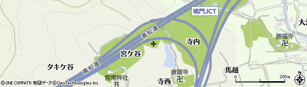 徳島県鳴門市大麻町姫田（宮ケ谷）周辺の地図