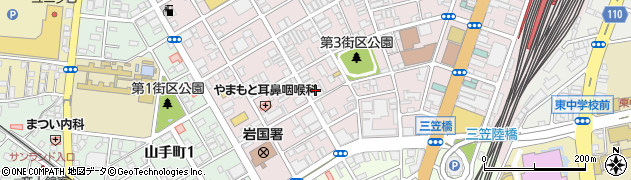 自遊空間 岩国駅前店周辺の地図