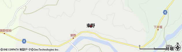 和歌山県海草郡紀美野町東野周辺の地図