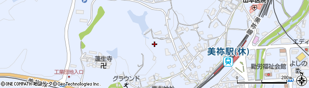 山口県美祢市大嶺町（東分）周辺の地図