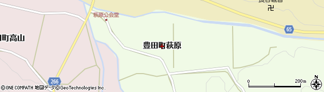 山口県下関市豊田町大字萩原周辺の地図