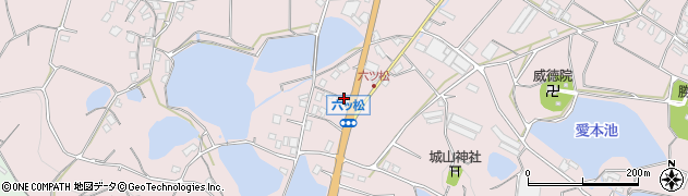 香川県三豊市高瀬町下勝間1316周辺の地図