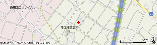 香川県三豊市高瀬町上勝間589周辺の地図