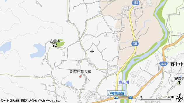 〒640-0454 和歌山県海南市別院の地図