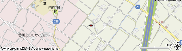 香川県三豊市高瀬町上勝間522周辺の地図