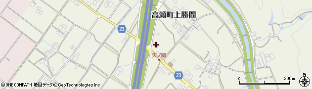 香川県三豊市高瀬町上勝間1370周辺の地図