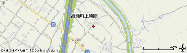 香川県三豊市高瀬町上勝間1276周辺の地図