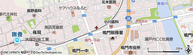 徳島県鳴門市撫養町南浜東浜535周辺の地図