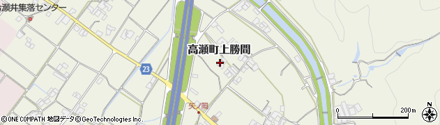 香川県三豊市高瀬町上勝間1289周辺の地図
