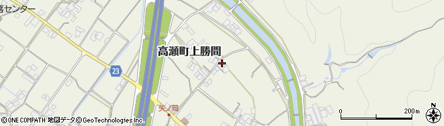 香川県三豊市高瀬町上勝間1268周辺の地図