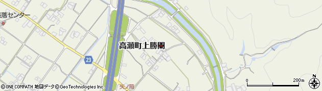 香川県三豊市高瀬町上勝間1382周辺の地図