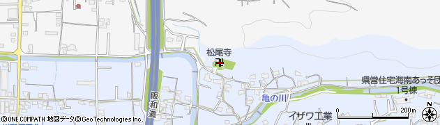 松尾寺周辺の地図