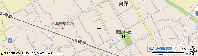 香川県まんのう町（仲多度郡）真野周辺の地図