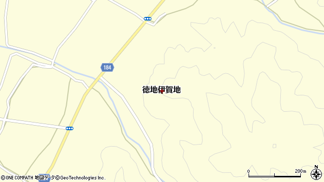〒747-0232 山口県山口市徳地伊賀地の地図