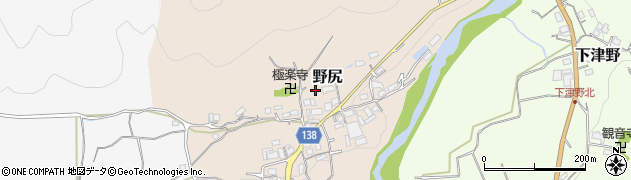 和歌山県海南市野尻周辺の地図