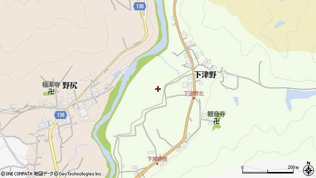 〒640-0443 和歌山県海南市下津野の地図