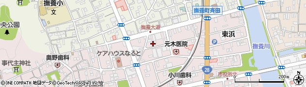徳島県鳴門市撫養町南浜東浜668周辺の地図