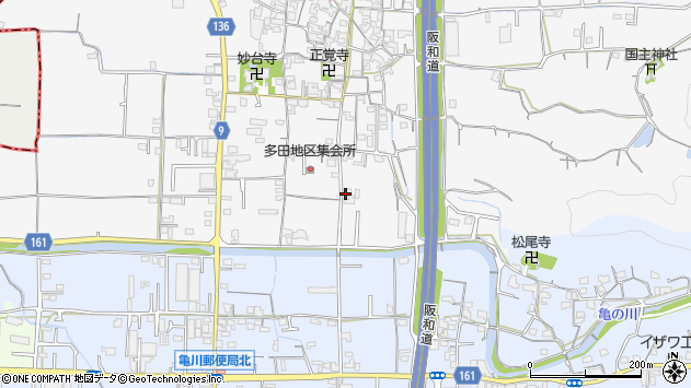 〒642-0013 和歌山県海南市多田の地図