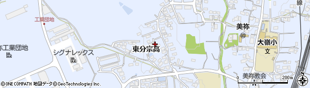 山口県美祢市大嶺町（東分宗高）周辺の地図