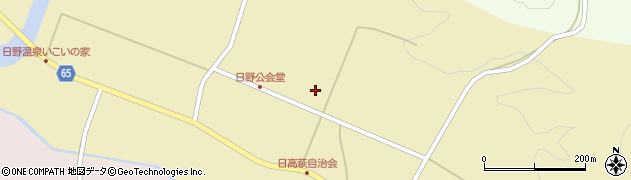 山口県下関市豊田町大字日野周辺の地図