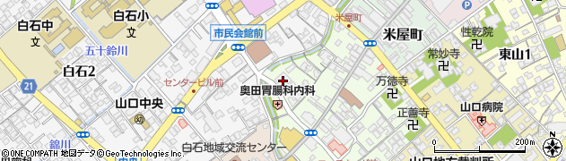 萩山口信用金庫本店周辺の地図