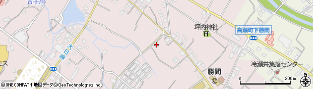 香川県三豊市高瀬町下勝間579周辺の地図