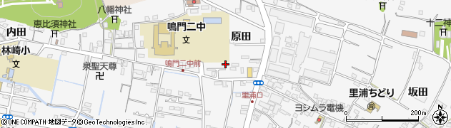 徳島県鳴門市撫養町立岩（原田）周辺の地図