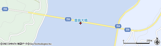 豊島大橋周辺の地図