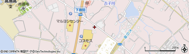 香川県三豊市高瀬町下勝間1582周辺の地図