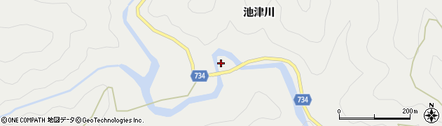 奈良県吉野郡野迫川村池津川148周辺の地図