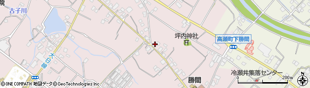 香川県三豊市高瀬町下勝間403周辺の地図