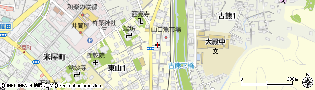 サンデン旅行株式会社山口支店周辺の地図