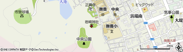 岩崎神社周辺の地図